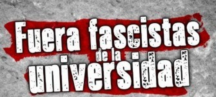 Fuera fascistas universidad 1