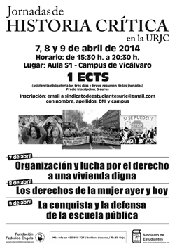 jornadas urjc 2014 cartel