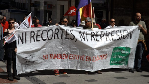 Manifestación contra la represión en Guadalajara