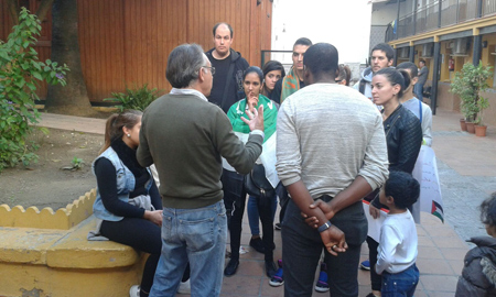 Intervención en el centro de refugiados de Málaga