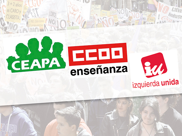 CEAPA CCOO IU apoyan la huelga