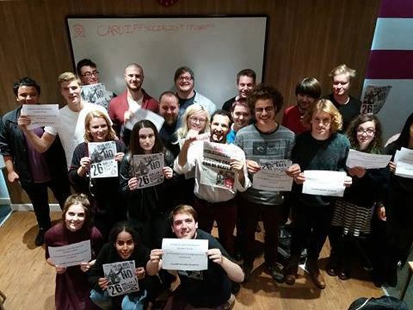 Solidarity photo Cardiff Students