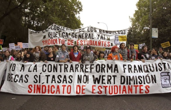 Manifestación contra la LOMCE en Madrid