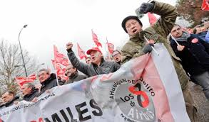 Manifestación Airbus