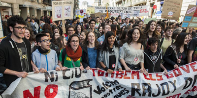 Manifestación contra la LEC