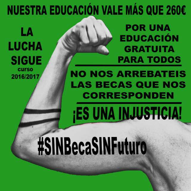 No al recorte en las becas