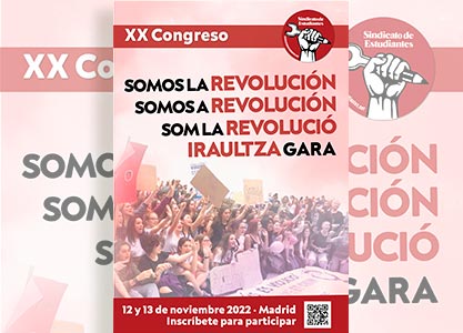 Participa en el XX Congreso Estatal del Sindicato de Estudiantes